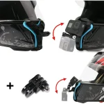 Motorcycle Helmet Chin Strap Mount for GoPro Hero 13 12 11 10 9 8 DJI Osmo Insta360 SJCAM SJ4000 AKASO Action Camera Accessories 5
