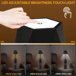 Wireless Bottle Table Lamp Touch Control of 3 Colors and Stepless Dimming Night Lamp For Bar Wine Bottles Decor Desk Lights 3