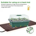 12 Cells Hole Plastics Plant Pots Grow Box Plant Seedling Pots Gardening Sowing Tray Tools Hydroponics Growing System Indoors 2