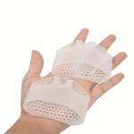 2PCS Silicone Gel Insoles Toe Separator Thumb Valgus Orthopaedic Foot Protector Bunion Adjuster Hallux Guard Feet Care Cushion 6