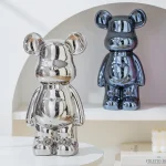 17/27/cm Aesthetic Bear brick Ceramic Staute Teddy Bear decor action figure Sculptures Ornament for room Home Decoration Crafts 2