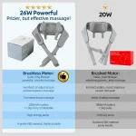 Foreverlily 26W Neck And Shoulder Massager Wireless Shoulder And Back Kneading Massage Shawl Trapezius Neck Cervical masajeador 2