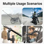 Motorcycle Bike Panoramic Selfie Stick for insta360 One X2 X3 Monopod Handlebar Mount Bracket for GoPro Max Hero 11 Accessories 4