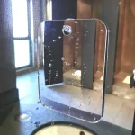 1PCS Acrylic Mirror With Wall Suction Shower Mirror For Man Shaving Women Makeup Portable Travel Bathroom Accessories 5