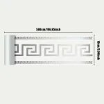 Roll up self-adhesive skirting board anti-collision and waterproof waistline living room and bedroom decorative wall stickers 6