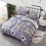 New Comfortable Soft Skin-friendly Cotton Aloe Vera Cotton Four-piece Set Active Cotton Bedding Sheet Quilt Cover 4