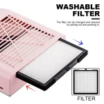 Upgrade Nail Dust Collector Extractor Fan For Manicure Machine Powerful Nail Vacuum Cleaner With Remove Filter Nail Equipment 2