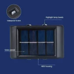 Solar Outdoor Wall Light 12 LED Waterproof Garden Light Courtyard Balustrade Decorative Atmosphere Lamp Down Luminous Solar Lamp 4
