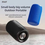 ZEALOT-S32 Mini Portable Bluetooth Speaker HIFI Subwoofer Wireless Speaker 10Hrs IP5 Waterproof Shower Speaker Bluetooth 5.3 2