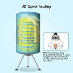 COSTWAY Portable Clothes Dryer Ventless Laundry Dryer with Heated Air Circulation System for Efficient Home and Dormitory Use C 2