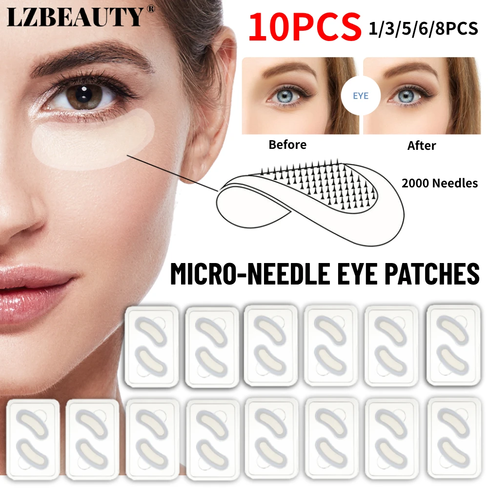 Microneedle Eye Patches Mask Korean Skin Care Hyaluronic Acid 1-10PCS for Anti Wrinkle Aging Dark Circle Eyes Mask Moisturizing Microneedle Eye Patches Mask Korean Skin Care Hyaluronic Acid 1-10PCS for Anti Wrinkle Aging Dark Circle Eyes Mask Moisturizing