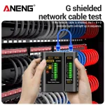 Network Cable Tester ANENG M469D Ethernet Network Analyzer RJ45 RJ11 RJ12 CAT5 UTP LAN Cable Vector Networking Analyzer Tools 3