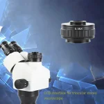 C Mount Adapters Lens 0.35X CCD For Trinocular Stereo Microscope Camera 38MM Interface Increased Field Of Vision 4