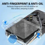 Screen Protector+Portable Carrying Case for R36S Handheld Console Storage Bag & Anti-Scratch Tempered Glass for R36S Accessories 4