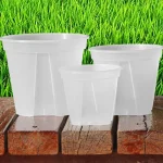Thickened New Transparent Green Mountain Pot Root Control Pot Rose Green Rose Plastic Flower Pot Gallon Round 5