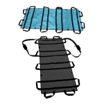 Elderly Patient Transfer Mobile Belt, Soft Stretcher Transfer Plate, Reinforced Handle Assisted Transfer Auxiliary Belt Foldable 2