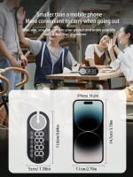 Wireless Bluetooth speaker, mini design with multiple functions as a clock, outdoor version subwoofer is powerful 6