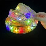1-10m 2024 Christmas Ribbon Fairy Light String Merry Christmas Decorations For Home Xmas holiday Navidad Gifts New Year 2025 5