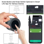 MOES Tuya ZigBee Smart Knob Switch Wireless Scene Switch Button Controller Battery Powered Automation Scenario Smart Life App 5