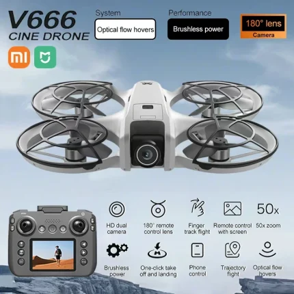Xiaomi Mjia MINI V666 Drone 4K Professional WIFI 5G Dron Obstacle Avoidance Brushless Altitude Headless Mode RC Quadcopter Toys