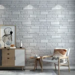 5-15pcs 35cm x 35cm 3D Self-adhesive Solid Color Wall Sticker Waterproof DIY Living room  Background Brick Pattern Home Decor ﻿ 3