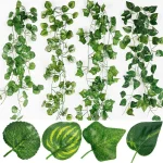 2/4/8/10M Artificial Ivy Leaves Garland Hanging Vines Fake Plants Outdoor Greenery Wall Decor Festival Garden Home Party Decor 6