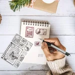 1pc Vintage Butterfly Text Clear Rubber Stamps for Journaling Card DIY Scrapbooking Photo Frame Album Decor 6.3 x 4.3inch 4