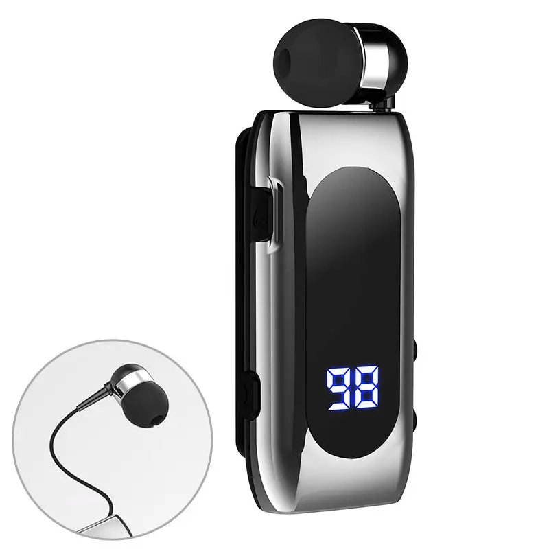 K55 Band Clip Single-ear Bluetooth Headphones LED Display Tws for Android &IOS Earphones & Headphones Hd Calls Business Headsets K55 Band Clip Single-ear Bluetooth Headphones LED Display Tws for Android &IOS Earphones & Headphones Hd Calls Business Headsets