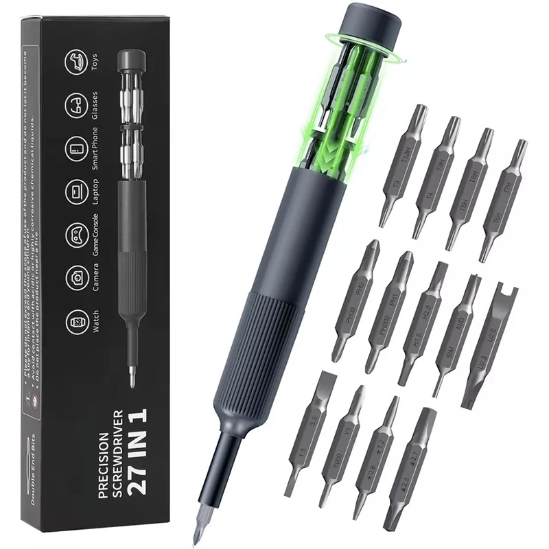 27 in 1 Precision Screwdriver Set Magnetic Bits Pen Style Manual Repair Tools Kit for Eyeglass Watch PC Jewelers Laptop iPhone 27 in 1 Precision Screwdriver Set Magnetic Bits Pen Style Manual Repair Tools Kit for Eyeglass Watch PC Jewelers Laptop iPhone