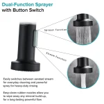 Pull Down Kitchen Faucet Sing Handle Hot Cold Water Mixer Tap 360° Swivel Dual Function Nozzle Kitchen Sink Tap Crane 2
