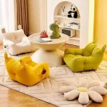Soft Small Sofa Chair Comfortable Ergonomic Living Room Lazy Sofa With Storage Bag Children's Bear Sofa Chair For Boys And Girls 5