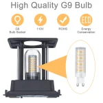 Modern LED Wall Lamp Waterproof IP65 Aluminum LED Wall Light Outdoor Indoor G9 Replaceable Bulb for Living Room Bedroom Hallway 5