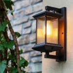 Outdoor Wall Lamp Metal Waterproof Outside Wall Lights AC90-260V Exterior Wall Lighting for Hotel Villa Big Porch Garden Gate 2