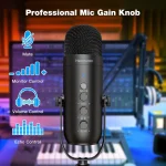 Haomuren Professional USB Streaming Podcast PC Microphone Studio Cardioid Condenser Mic Kit with Boom Arm For Recording YouTube 5