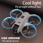 V66 Mini Drone 4K Profesional Dual Camera Headless Mode Obstacle Avoidance WiFi FPV Dron 360° Flip RC Quadcopter Toys for Kids 6