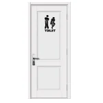 Creative Funny Toilet Wall/Door Stickers Bathroom Decoration Waterproof Decals Vinyl Wallpaper Poster Home Decor The Wall O E0O8 4
