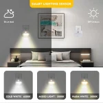 LED Night Light EU Plug In Smart Motion Sensor Light 220V Wall Lamp for Home Aisle WC Hallway Stair Kitchen Bedroom Night Lamp 3