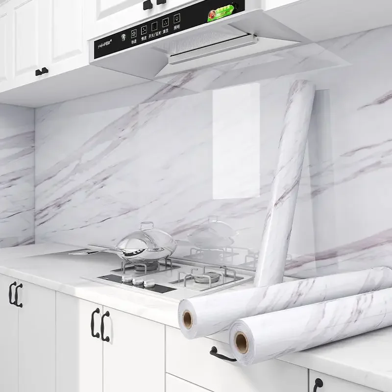 Wall Adhesive Wallpaper Width 80cm Waterproof Oil Proof Foil Marble Decor Sticker Kitchen Bathroom Renovation Decorative Paper Wall Adhesive Wallpaper Width 80cm Waterproof Oil Proof Foil Marble Decor Sticker Kitchen Bathroom Renovation Decorative Paper