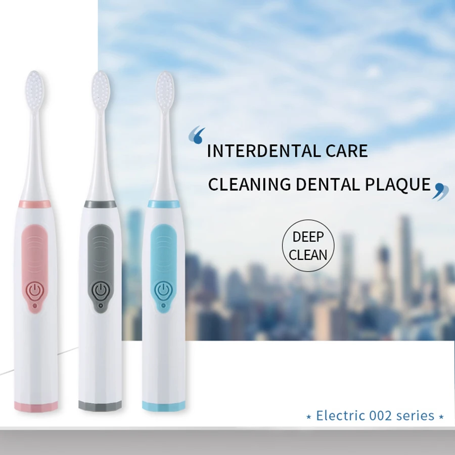 Sonic Electric Toothbrush for Men and Women Adult Household Non Rechargeable Soft Hair IPX6 Waterproof Sonic Electric Toothbrush for Men and Women Adult Household Non Rechargeable Soft Hair IPX6 Waterproof