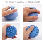 1PC Silicone Shampoo Brush Body Massage Brush Bath Shower Brush Salon Hairdressing Tool Scalp Spa Massage Comb Hair Washing Comb 5