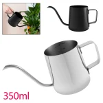 350ML Watering Can Stainless Steel Long Spout Kettle Nordic Garden Flower Pot for Indoor Outdoor Bonsai Plants Gardening Shower