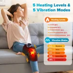 Heating Massage Knee Pad Shoulder Elbow Smart Vibration Hot Compress Protemote Blood Circulation Muscle Relax Joint Massager 2