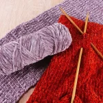 95g Chenille Soft Velvet Yarn Blended Knitting Wool Crochet Handmade Scarf Coat Baby Blanket And Hat 3