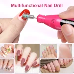 LINMANDA 6 In 1 Electric Nail Drills Kit Remove Polisher Manicure Portable Nail File Nail Drill Equipment  Pen Tools Machine 5