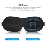 1 Pc 3D Sleep Mask Blindfold Sleep Aid Soft Memory Foam Eye Mask Suitable For Sleep Travel Blackout Sleep Mask Eye Mask Eyepatch 2