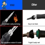 2026 Electric Soldering Iron Kits (SKU:10-IN-1)(16-IN-1)(20-IN-1) 60W Adjustable Temperature Replaceable Soldering Iron Welding 4