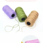 New Summer Crochet Yarn DIY Craft Thread Ice Silk Art Yarn Cord 1.5mm200m Polypropylene Yarn for Hat Doll Sewing Bags Crocheting 4