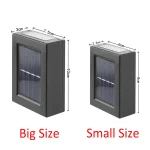 Solar Light Outdoor Up and Down Wall Washer Light Waterproof Solar Lamp for Garden Street Landscape Balcony Yard Porch Decor 2