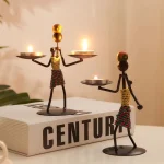 Light Luxury Table Decoration Candle Holder Iron Home Romantic Candlelight Dinner Metal Candle Holder Knick-knack Props 3