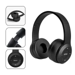 Foldable Bluetooth Headphones Wireless Overhead Earphones with Microphone Volume Control for iPhone And Android Game Headset 6